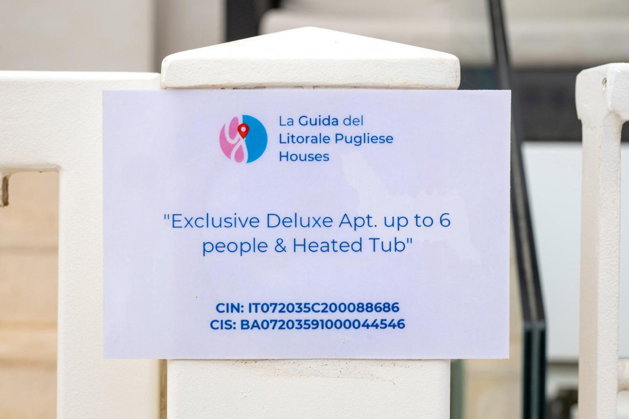 Exclusive Deluxe Apt Up To 6 People & Heated Tub Polignano a Mare Buitenkant foto